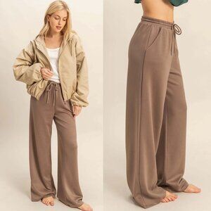 Suzy Flowy Knit Drawstring Pants | Women's Trendy Comfy Athleisure Bottoms
